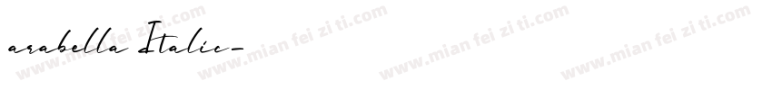 arabella Italic字体转换